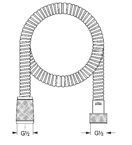 Grohe 28 151LR Relexaflex shower hose
