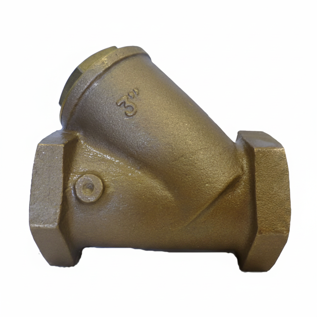 3" f x f Bronze Water Y Strainer