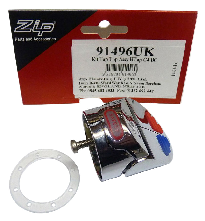 Zip 91496 Bright Chrome Boiling Chilled Tap Top Assembly Kit for HydroTap