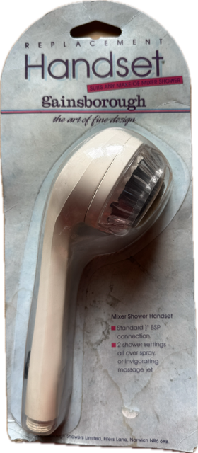 Gainsborough White Mixer Shower Handset