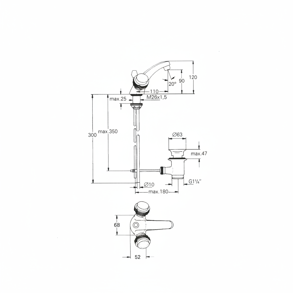 Grohe 21781LR - dims