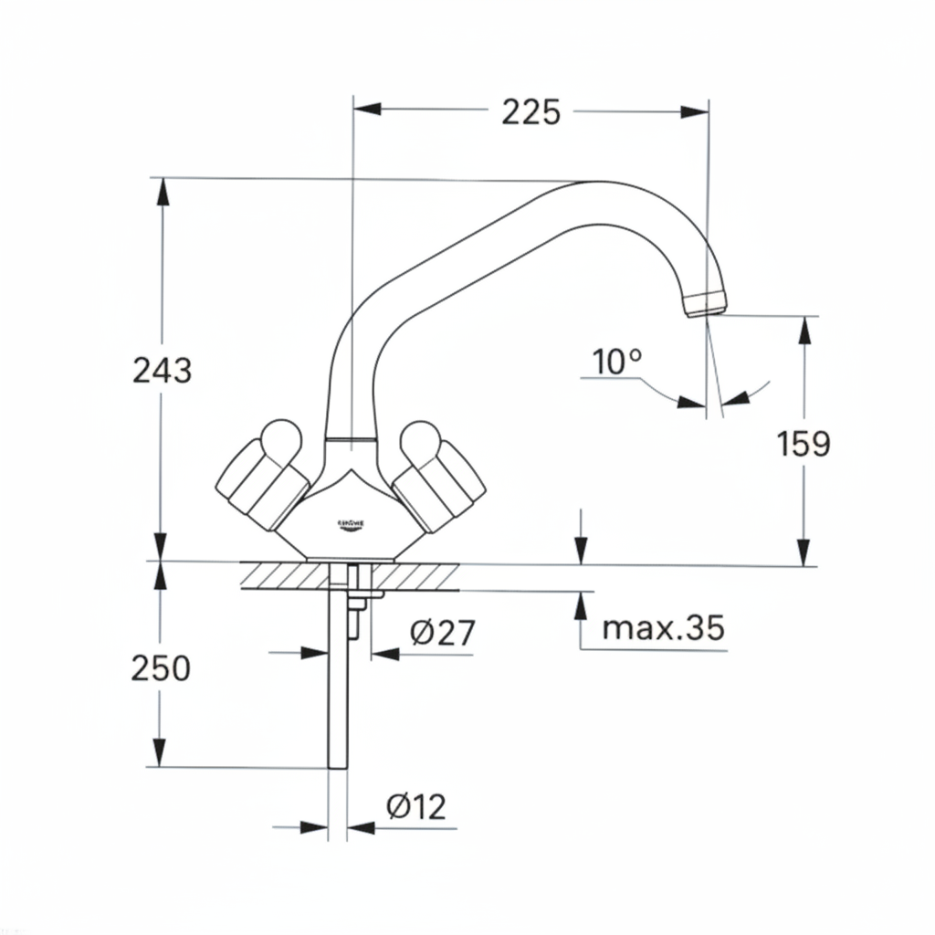 Grohe 31289 dims