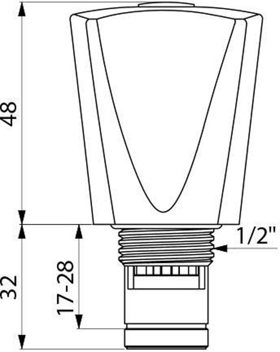 Delabie H360015 Tececeram Universal head with ceramic disc