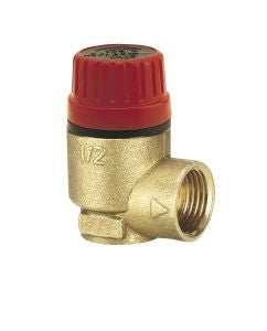 Orkli 17003-00 1/2" F X F Safety Relief Valve 3 Bar no gauge