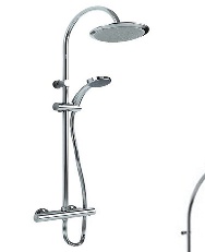 deluge alto thermostatic bar shwr with fixed riser
