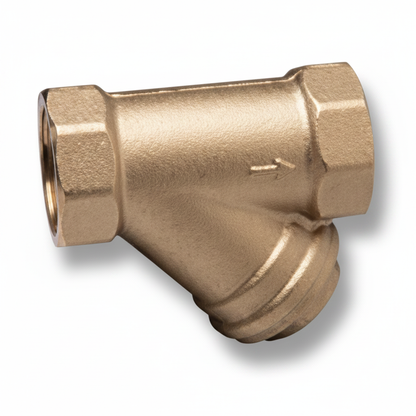 1" f x f Brass Water Y Strainer