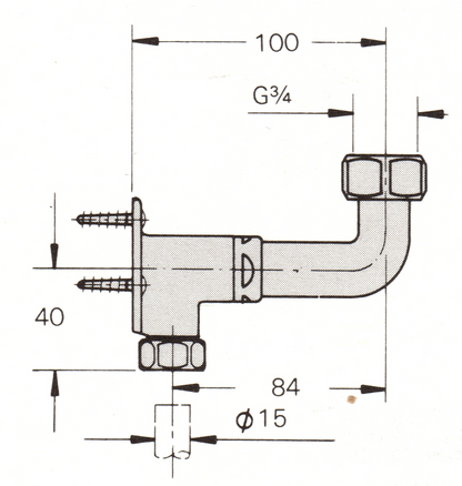 Grohe 18676 Backplate Elbows for Wall Mounted Mixers