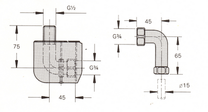 Grohe 18861 Wall Unions and covers