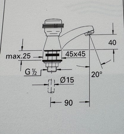 Grohe 18934LR Clova Basin Taps (pair)