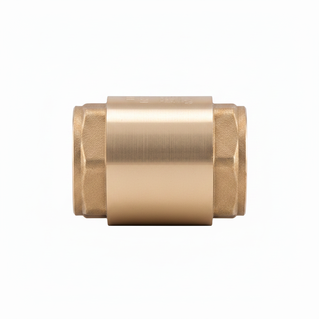 2 1/2" Brass Single Check Valve - side profile