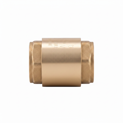 2" Brass Single Check Valve - horizontal side profile