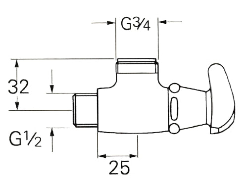 Grohe 26101 Trecorn Biptap 1/2" hot
