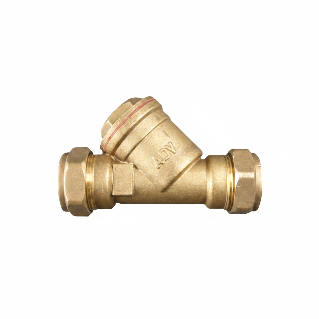 28mm Brass water Strainer Inline Valve WRAS approved