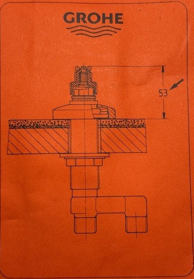 Grohe 29600 Pair of Deck Rim Mounted Stopcock Valves