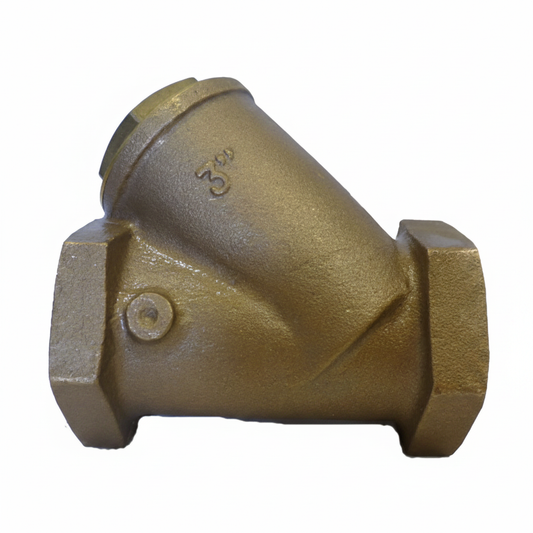 3" f x f Bronze Water Y Strainer