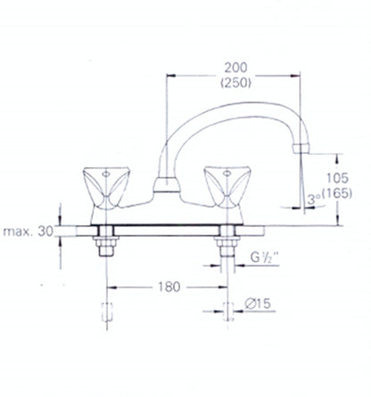 Grohe 31013 Carolina Kitchen Mixer - bioflo tap