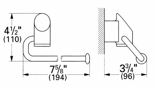 Grohe 40173 Taron Toilet Roll W/O Cover