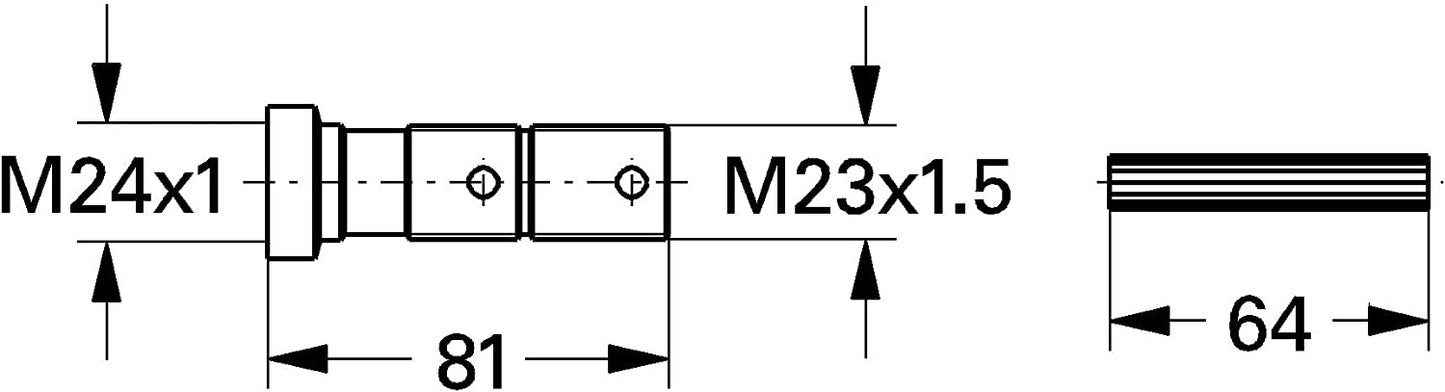 Grohe 45202 Extension 80 mm For Modular Stop Cock