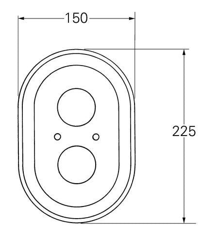 Grohe 47188 Wallplate For Auto 2000 Chrome Plated
