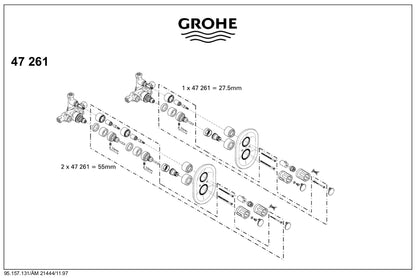 Grohe 47261 Extension Set 275mm