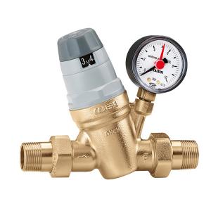 Caleffi 535060 1" Dial Up Pressure reducing valve with gauge outlet