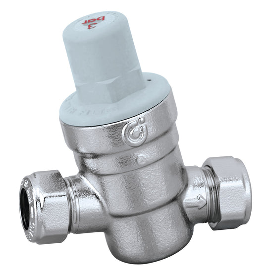 Caleffi 533651 22mm 3 bar Inclined Pressure reducing valve without gauge/port