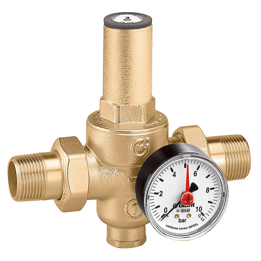 Caleffi 536041 1/2" Pressure reducing valve c/w 0 - 10 bar gauge