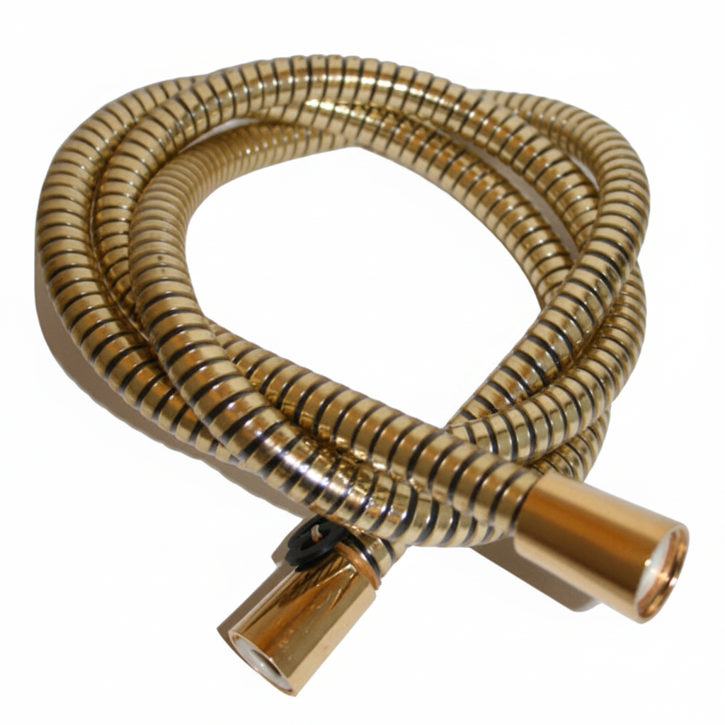 6' Gold Effect shower hose