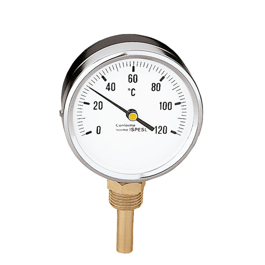 Caleffi 688101 1/2" BSP 80mm Caleffi Bottom Entry Temperature Gauge