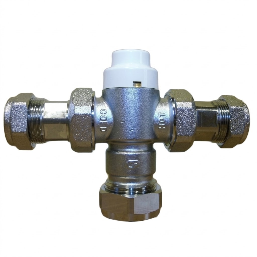 Inta C4002215CP 22mm/15mm (reducers) TMV3/TMV2 Thermostatic Mixing Valve