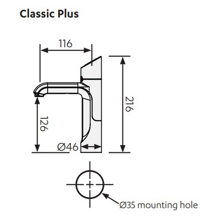 HydroTap G5 H55711Z00UK Classic Plus chilled 175 bright chrome for work