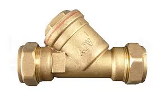 28mm Brass water Strainer Inline Valve WRAS approved