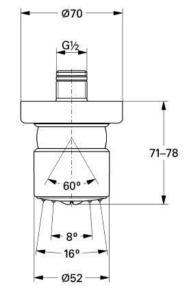 Grohe 28198L Relexa Plus Sideshower