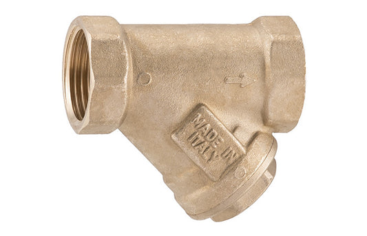 1/2" F x F Brass Y Strainer