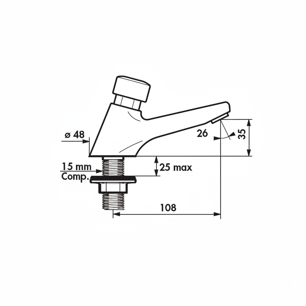 Delabie 745257 dimensions