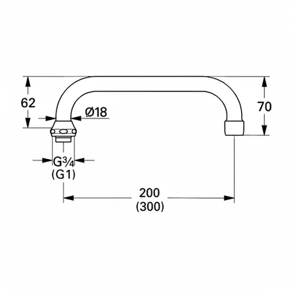 Grohe 13029 dimensions - replacement