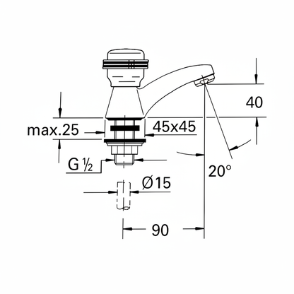 Grohe 18934LR - dims