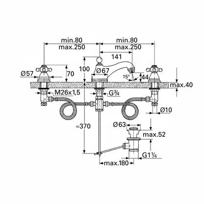 Grohe 20651IG - dims
