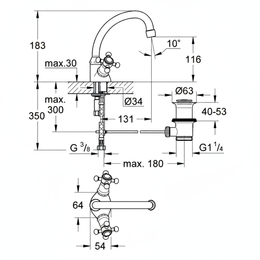Grohe 21155 Arabesk - dims