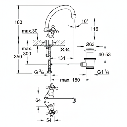 Grohe 21155 Arabesk - dims