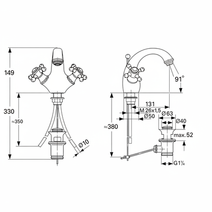 Grohe 21650IG - dims