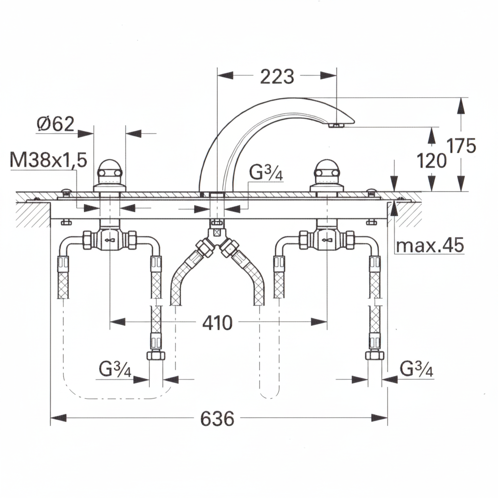 Grohe 25550IG - dims faithful