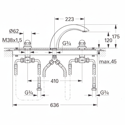 Grohe 25550IG - dims faithful