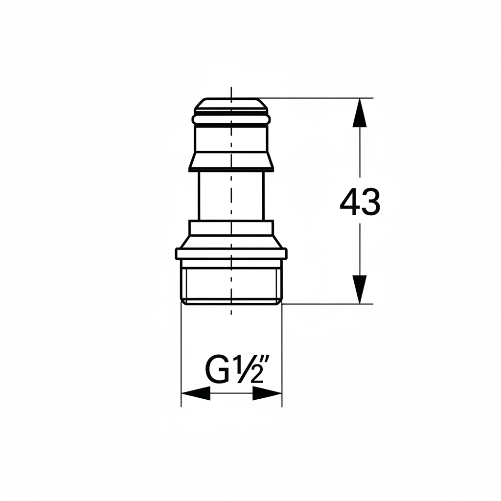 Grohe 28637 Relexa Coupling Piece