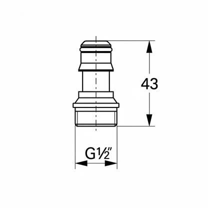 Grohe 28637 Relexa Coupling Piece