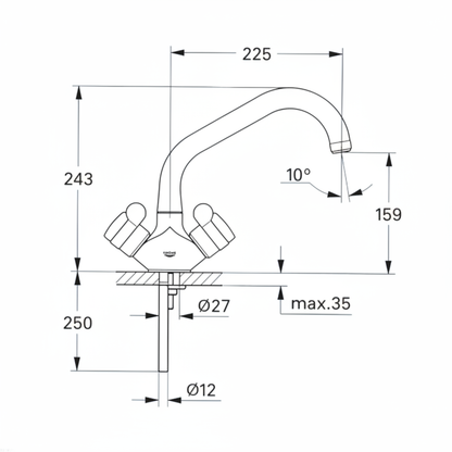 Grohe 31289 dims