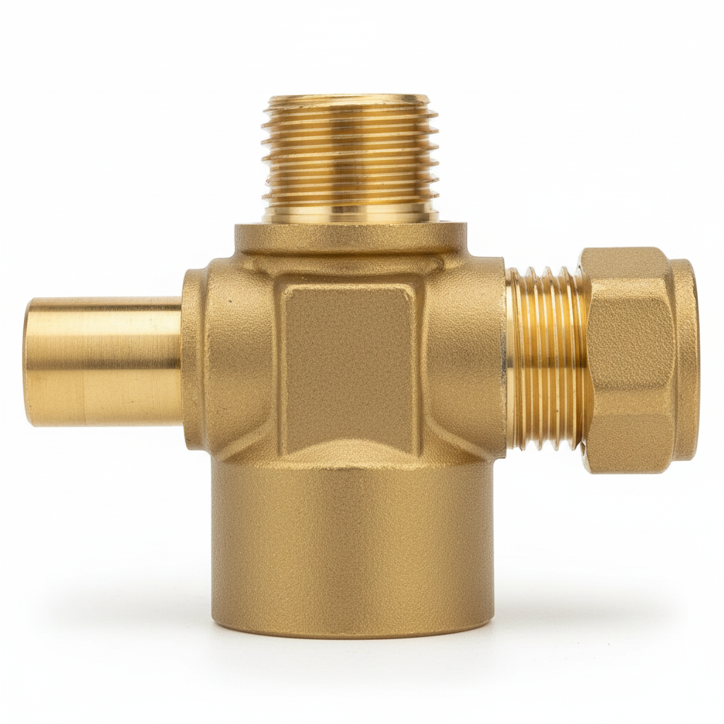 Expansion vessel brass manifold