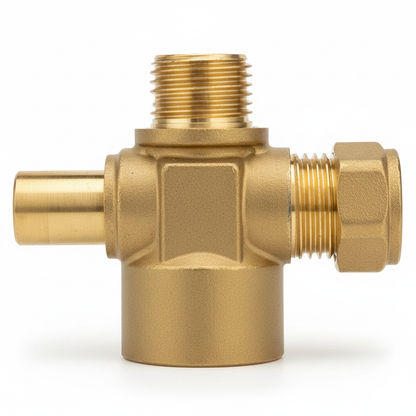 Expansion vessel brass manifold