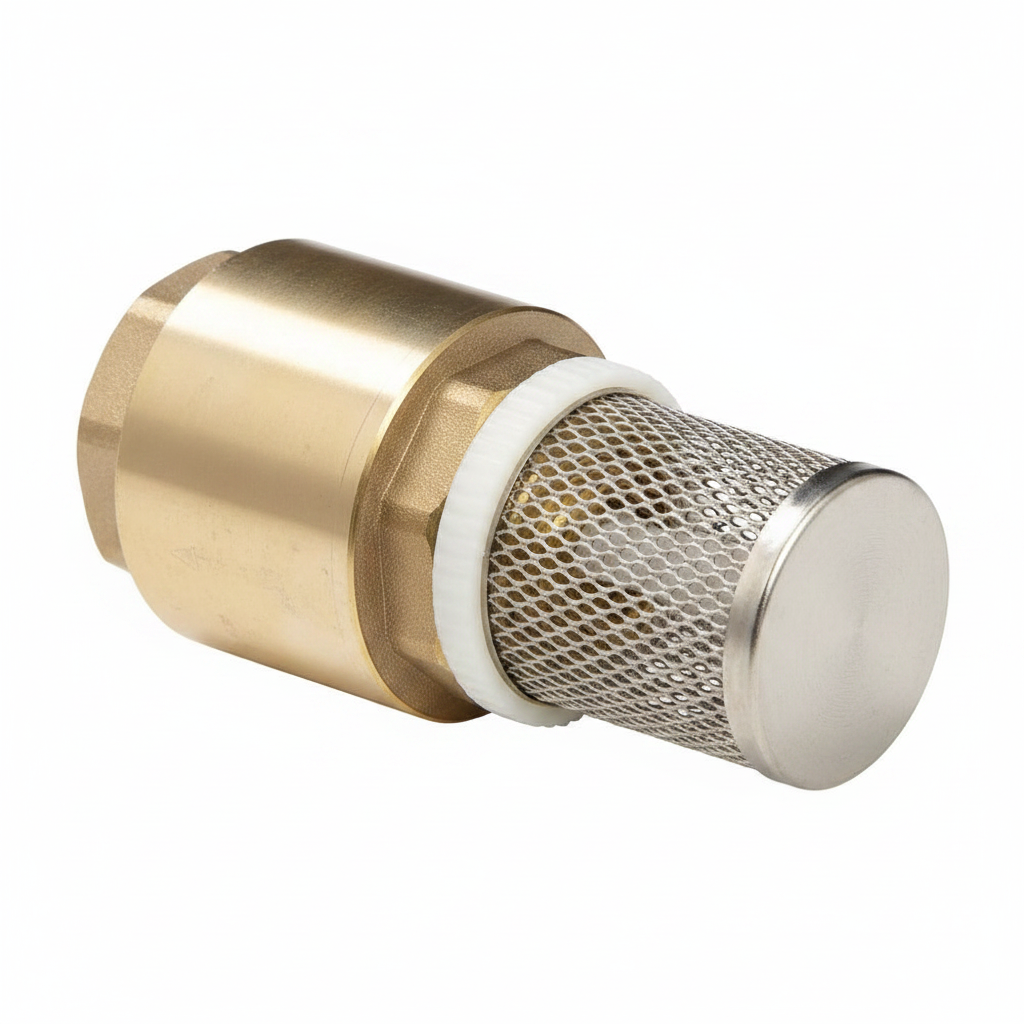 3/4" BSP foot valve with strainer - rear view