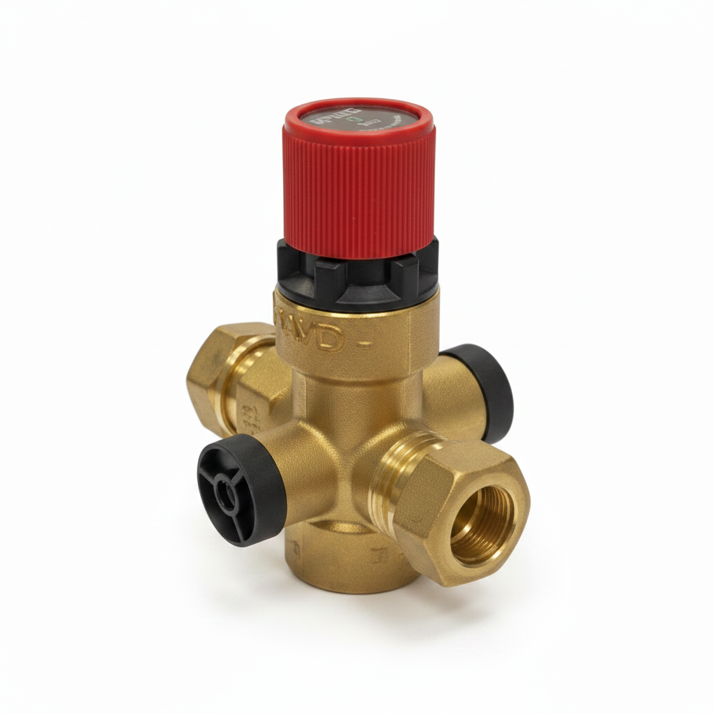 RWC pressure relief valve core unit for sealed system control kits - side view